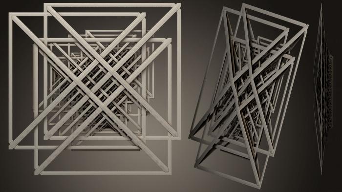 نموذج ثلاثي الأبعاد لآلة CNC الأشكال الهندسية كوربيه